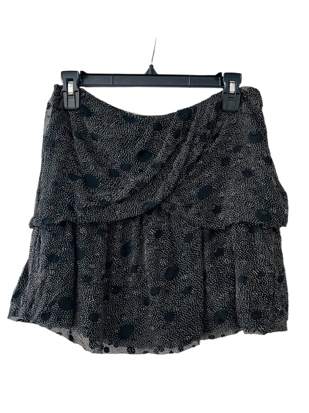 IKKS Black & White Mini Skirt Size 36 or US 4